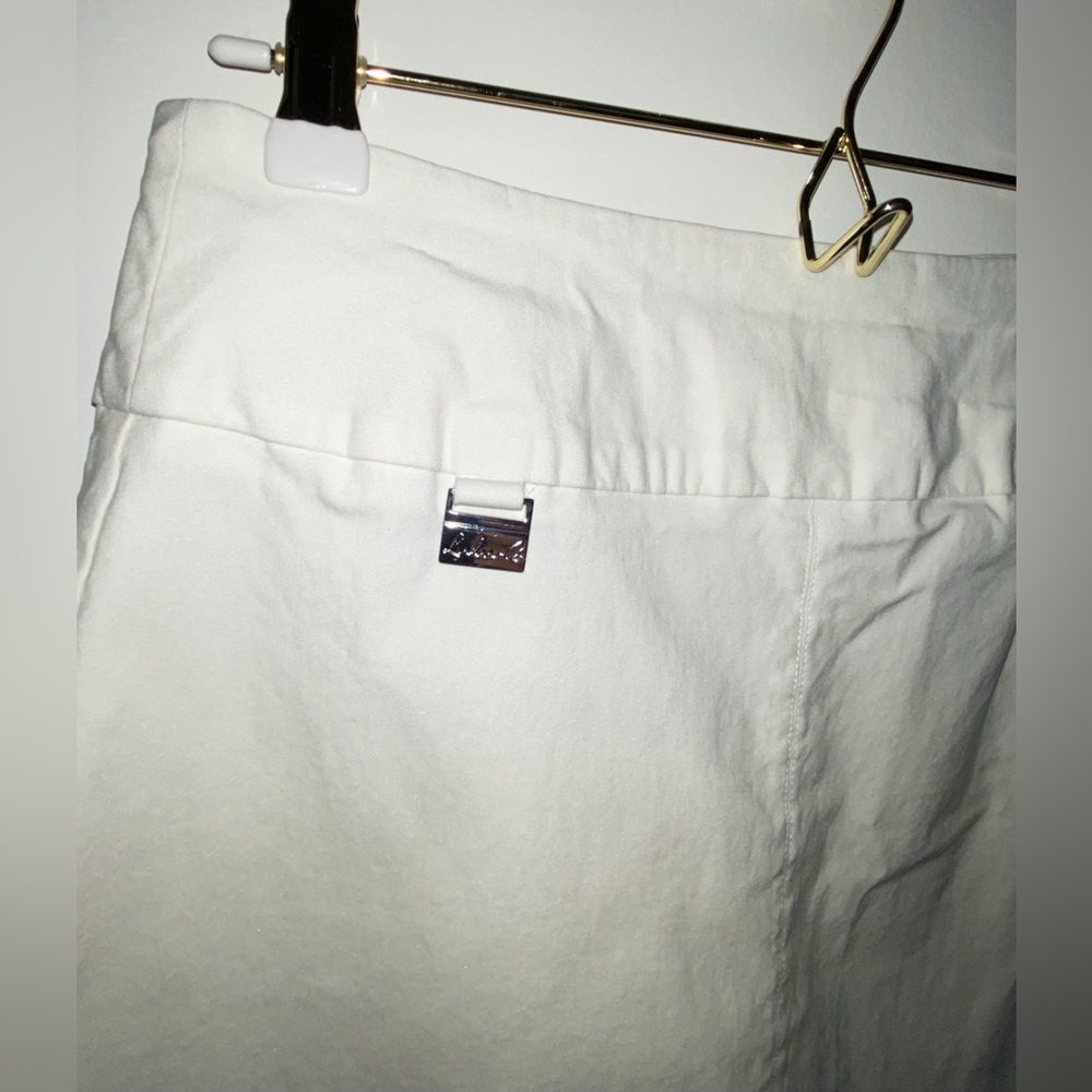 Lulu-B Women's Straight Skirt in White Size 6 stretchy Preowned comfy - Picture 3 of 13